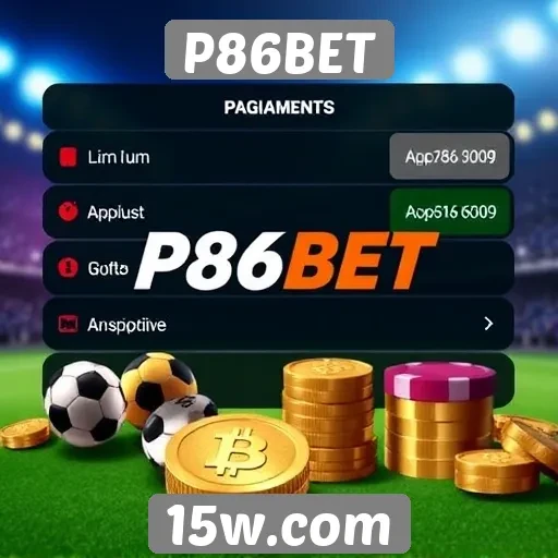 Métodos de pagamento disponíveis no P86BET